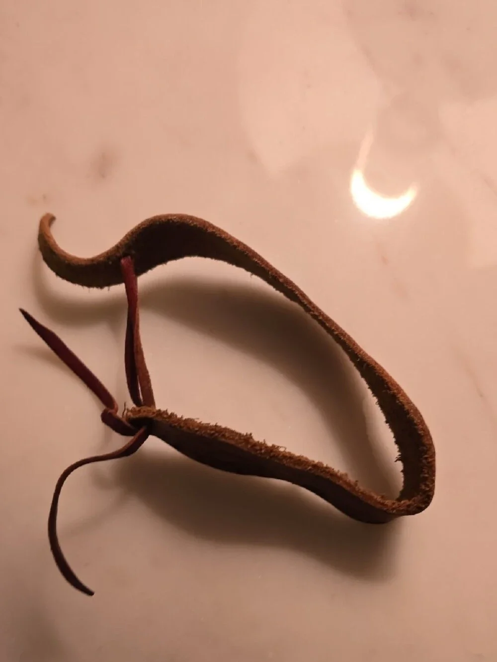 Handcrafted, Hand Painted Snake Leather Bracelet